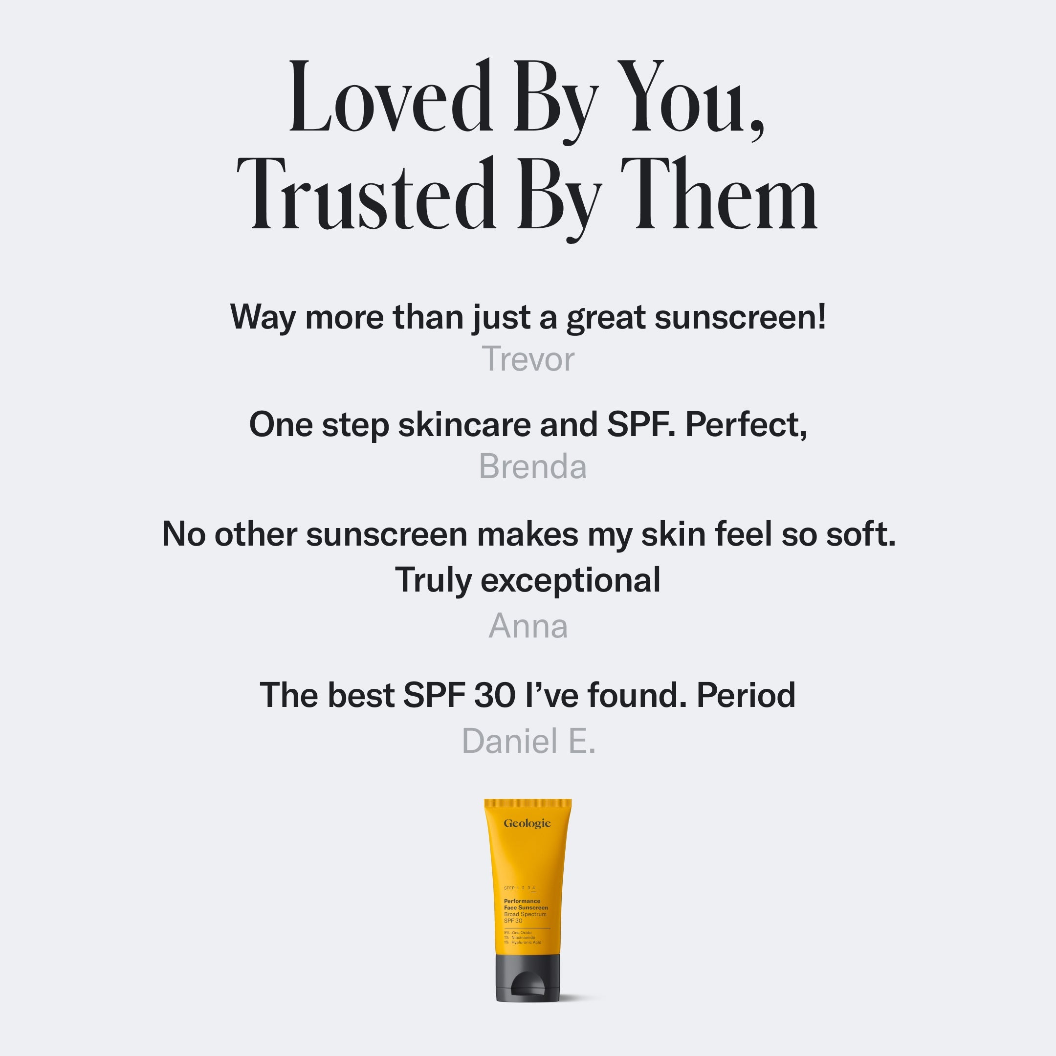 Broad-Spectrum SPF30 Face Sunscreen by Geologie