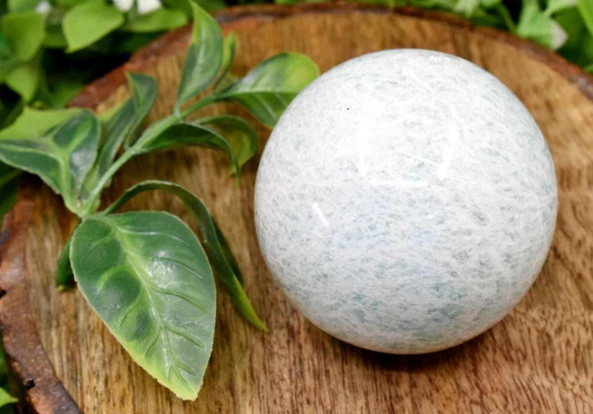 1Pc Amazonite Sphere, Crystal Ball Healing Sphere DestGlow