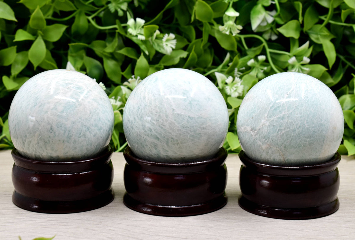 1Pc Amazonite Sphere, Crystal Ball Healing Sphere