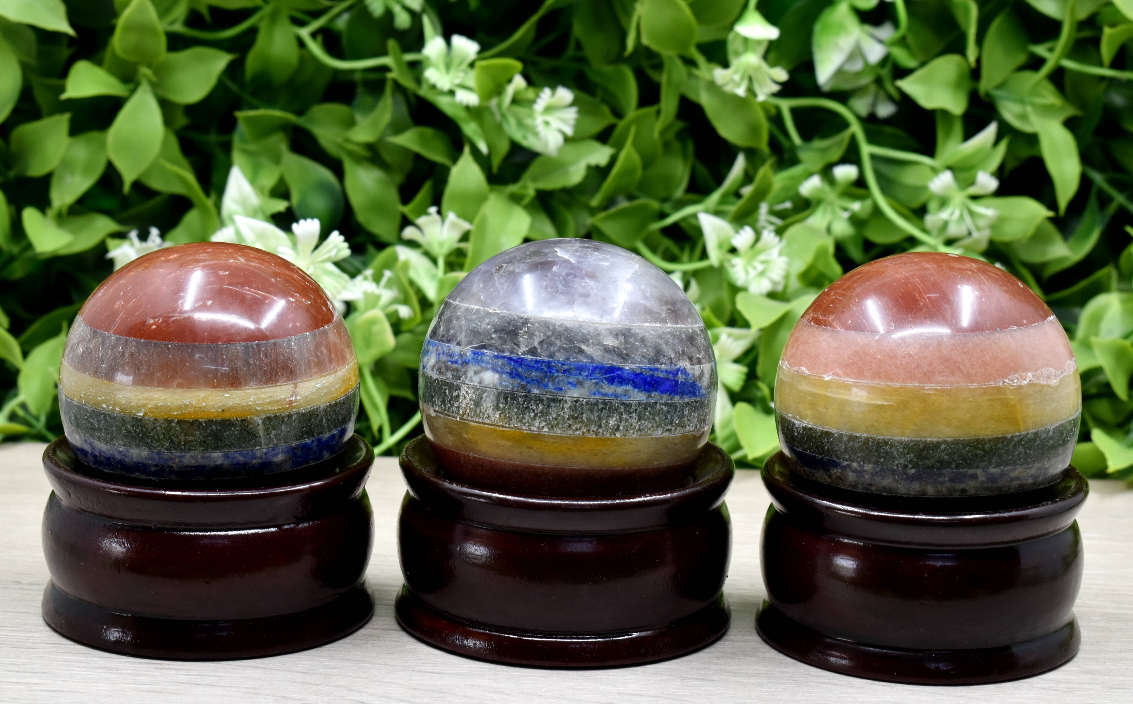 1Pc Bonded Chakra Sphere Crystal Ball Healing Sphere DestGlow