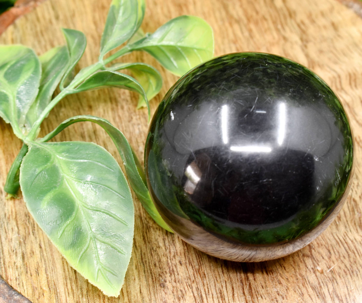 1Pc Black Tourmaline Sphere, Crystal Ball, Healing Sphere.