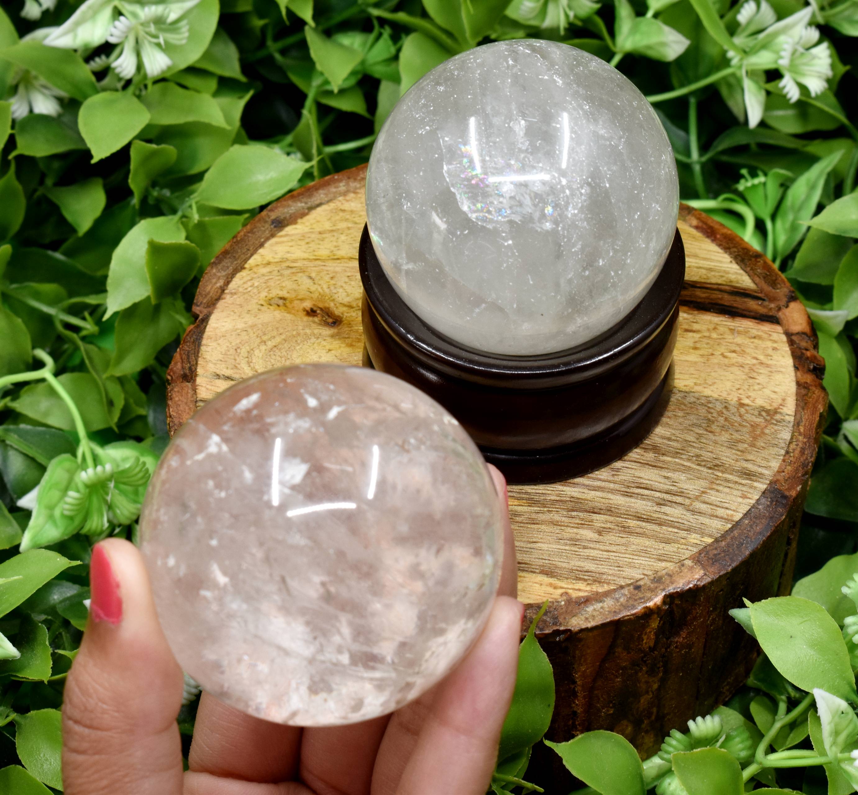 1Pc Crystal Quartz Sphere Crystal Ball Healing Sphere. DestGlow