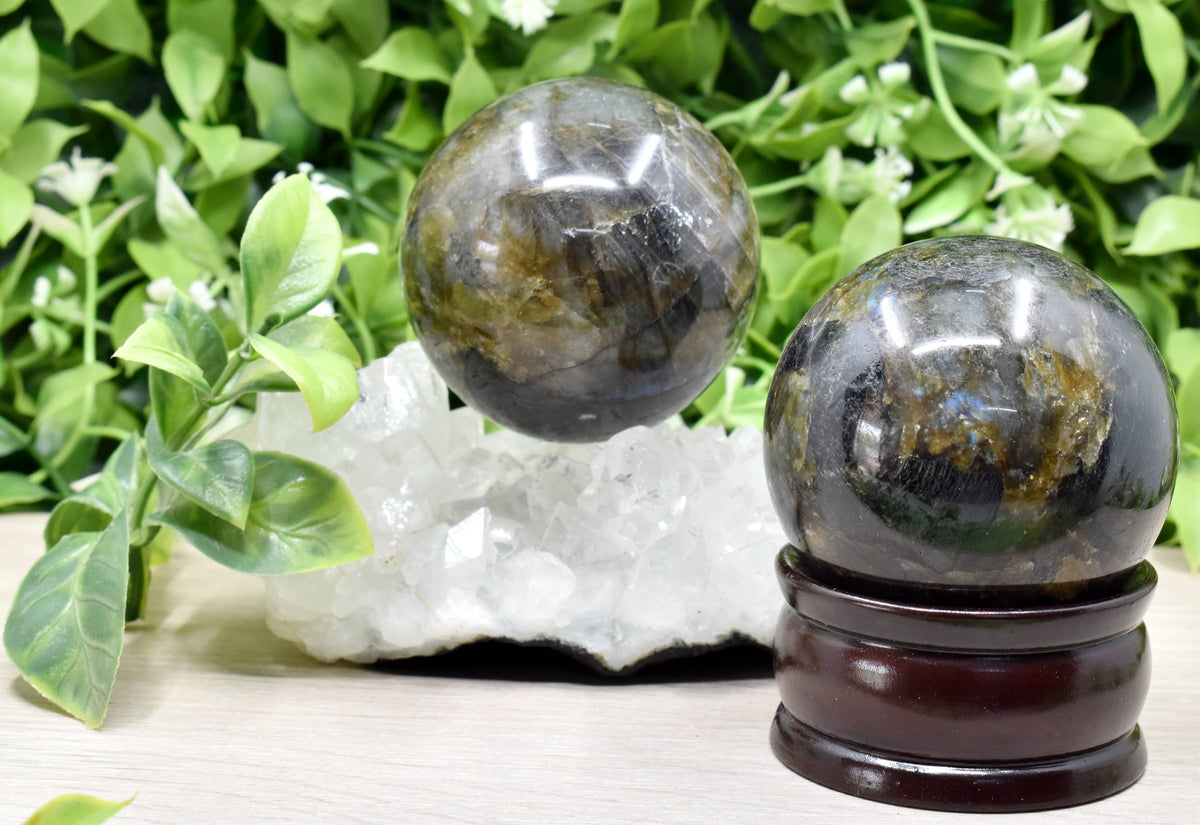 1Pc Labradorite Sphere Crystal Ball Healing Sphere DestGlow