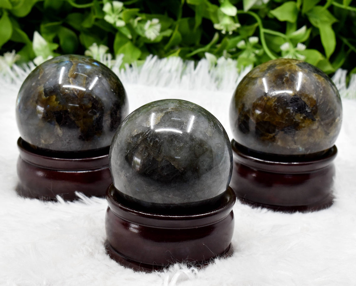 1Pc Labradorite Sphere Crystal Ball Healing Sphere DestGlow