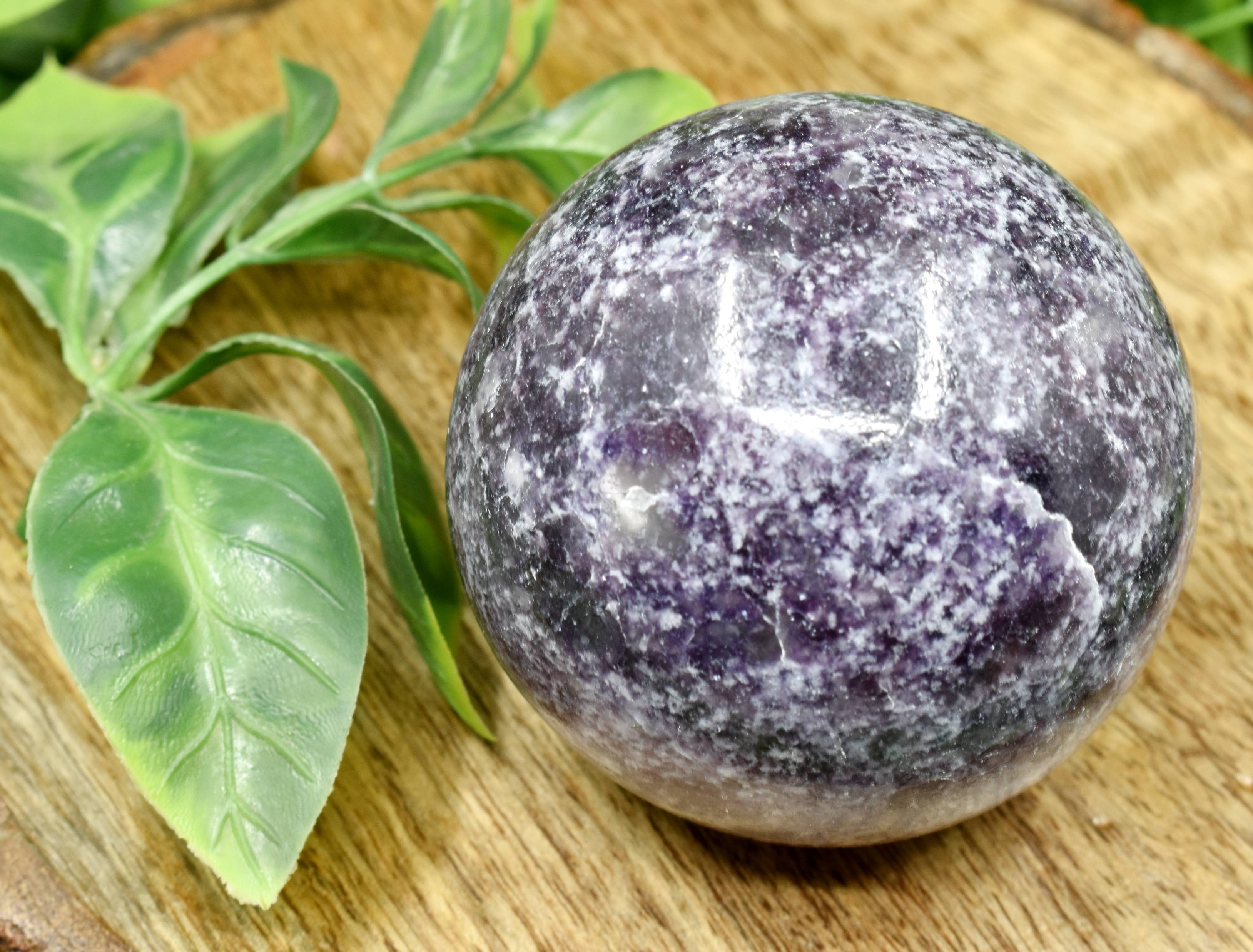 1Pc Lepidolite Sphere Crystal Ball Healing Sphere