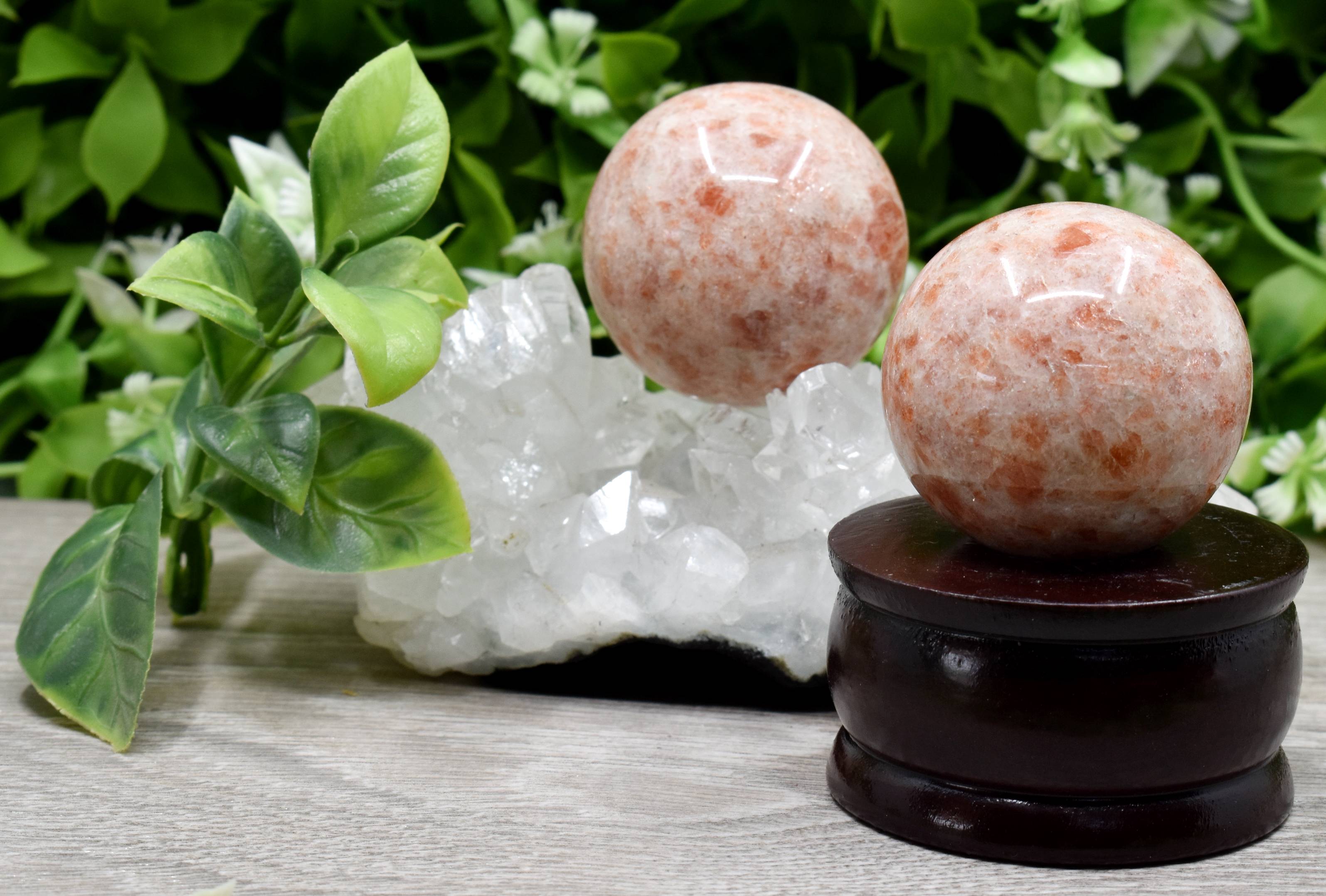1Pc Sunstone Sphere Crystal Ball Healing Sphere. DestGlow