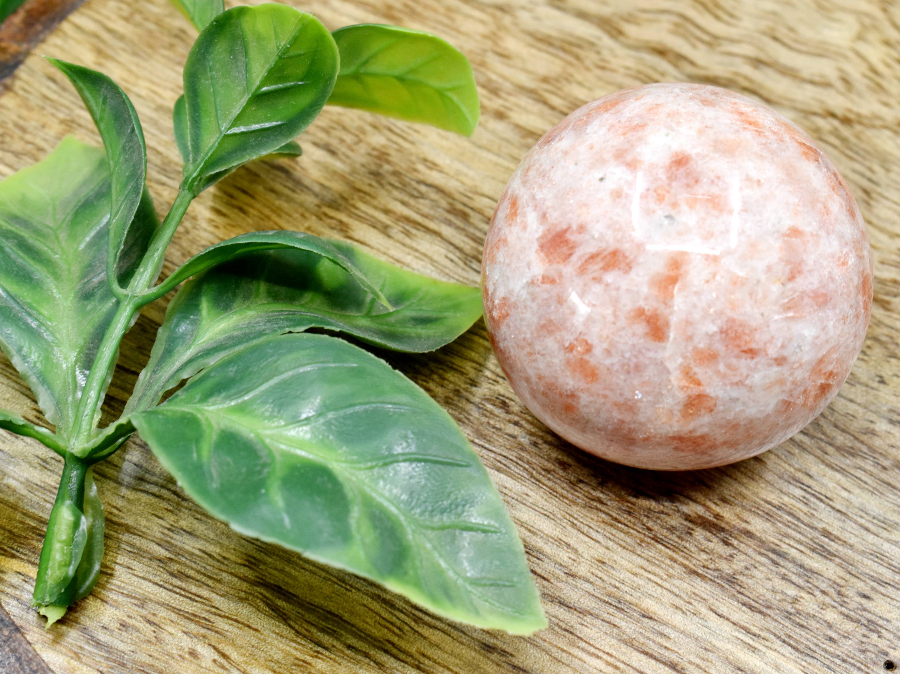 1Pc Sunstone Sphere Crystal Ball Healing Sphere. DestGlow