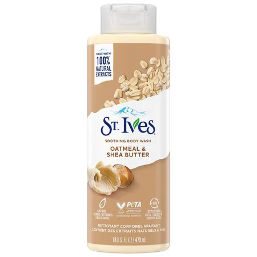 St. Ives Oatmeal & Shea Butter Soothing Body Wash (16 oz) DestGlow