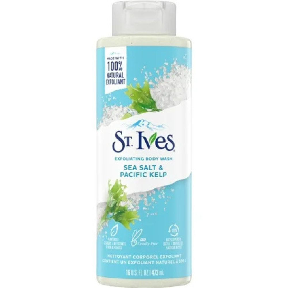 St. Ives Exfoliating Body Wash Sea Salt & Pacific Kelp (16 oz) DestGlow