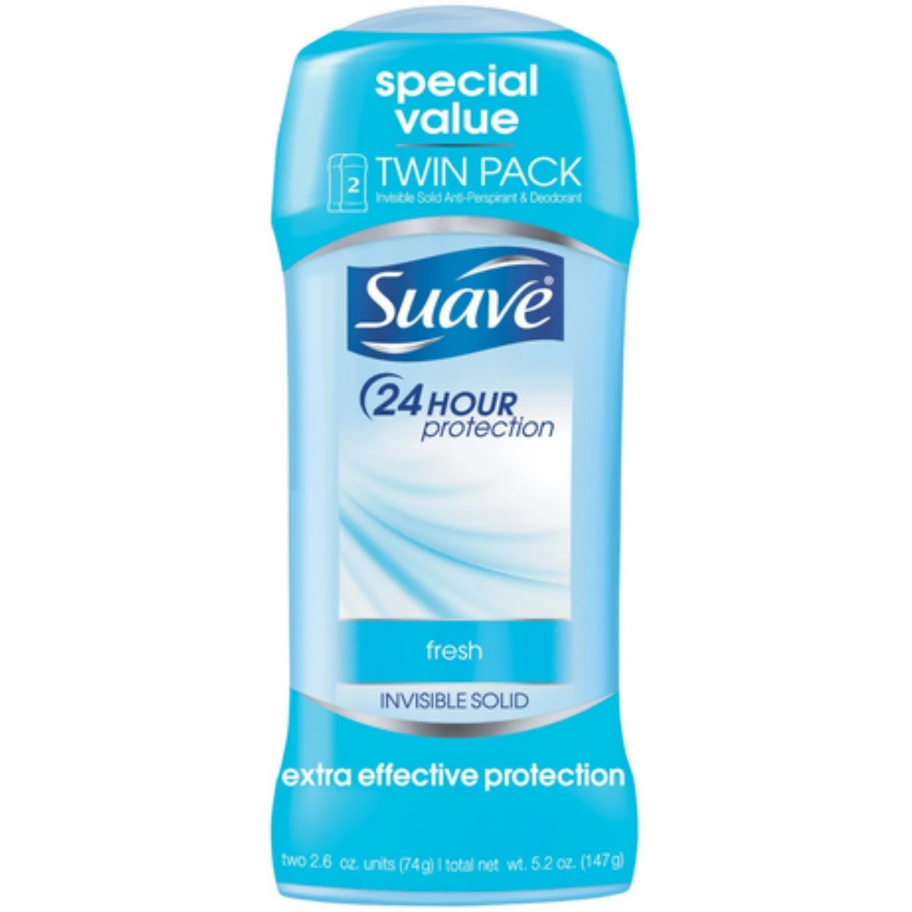 Suave Fresh Invisible Solid Antiperspirant Deodorant Twin Pack (5.2 oz) DestGlow