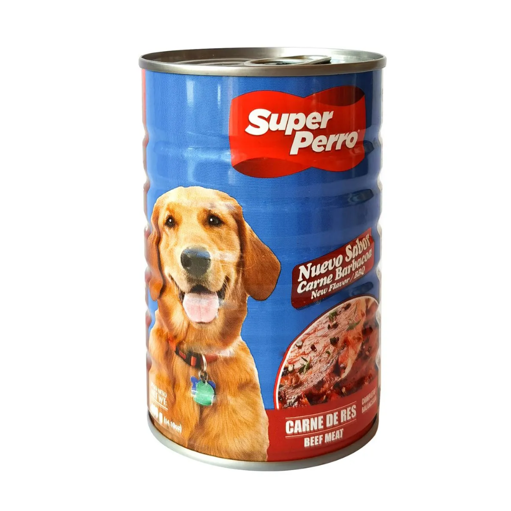 Super Perro Beef Meat Adult Wet Dog Food Can (14.11 oz) DestGlow