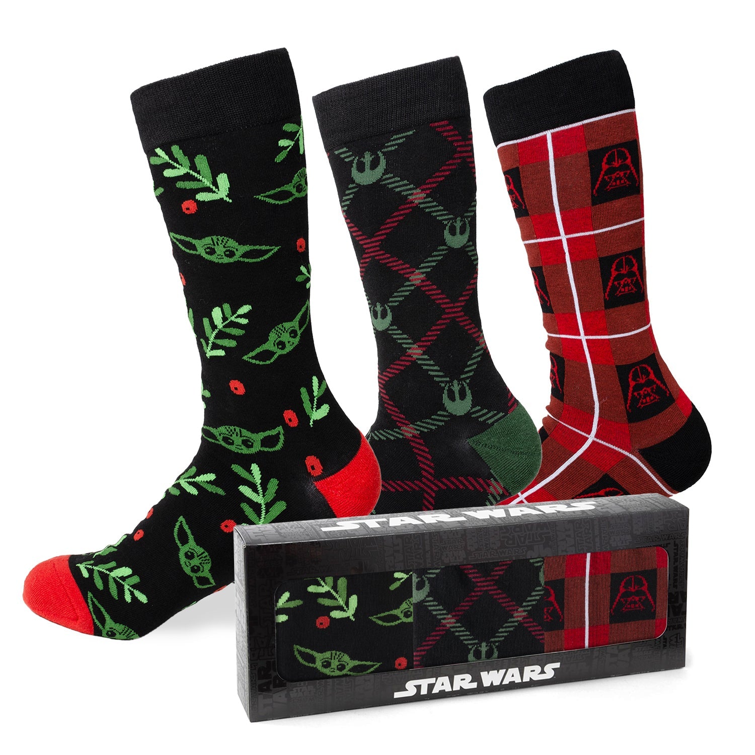 Star Wars Rebel Alliance Holiday Dress Socks and Lapel Pin Gift Set
