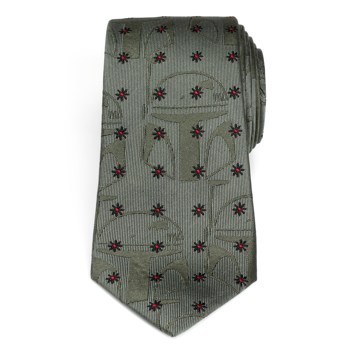Star Wars Boba Fett Green Floral Motif Tie by Cufflinks.com