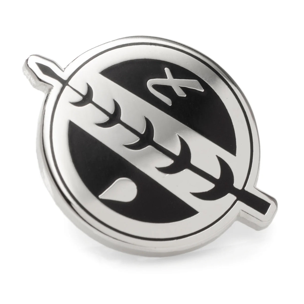 Star Wars Boba Fett Maroon and Black Argyle Socks and Crest Lapel Pin Gift Set