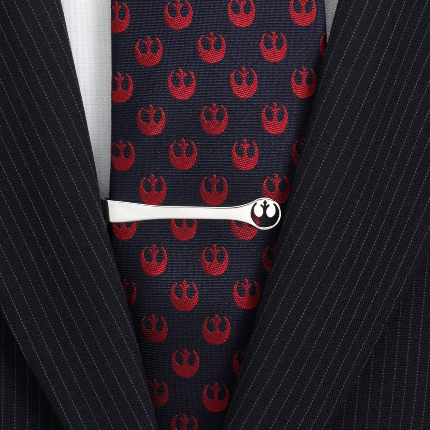Star Wars Rebel Alliance Crest Cutout Sterling Silver Tie Bar by Cufflinks.com