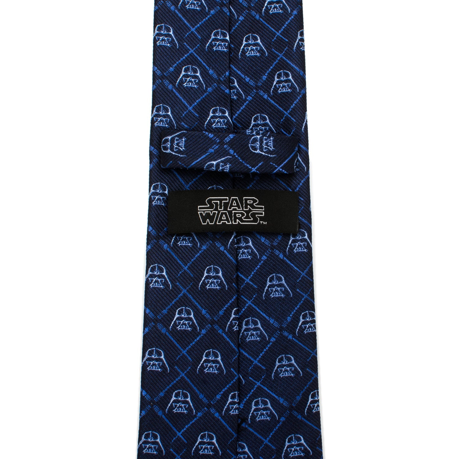 Star Wars Darth Vader and LIGHTSABER Blue Checkered Tie by Cufflinks.com