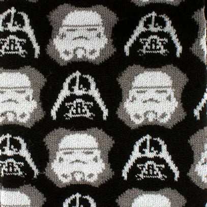 Star Wars Darth Vader and Stormtrooper Black Dress Socks and Darth Vader Lapel Pin Gift Set by Cufflinks.com