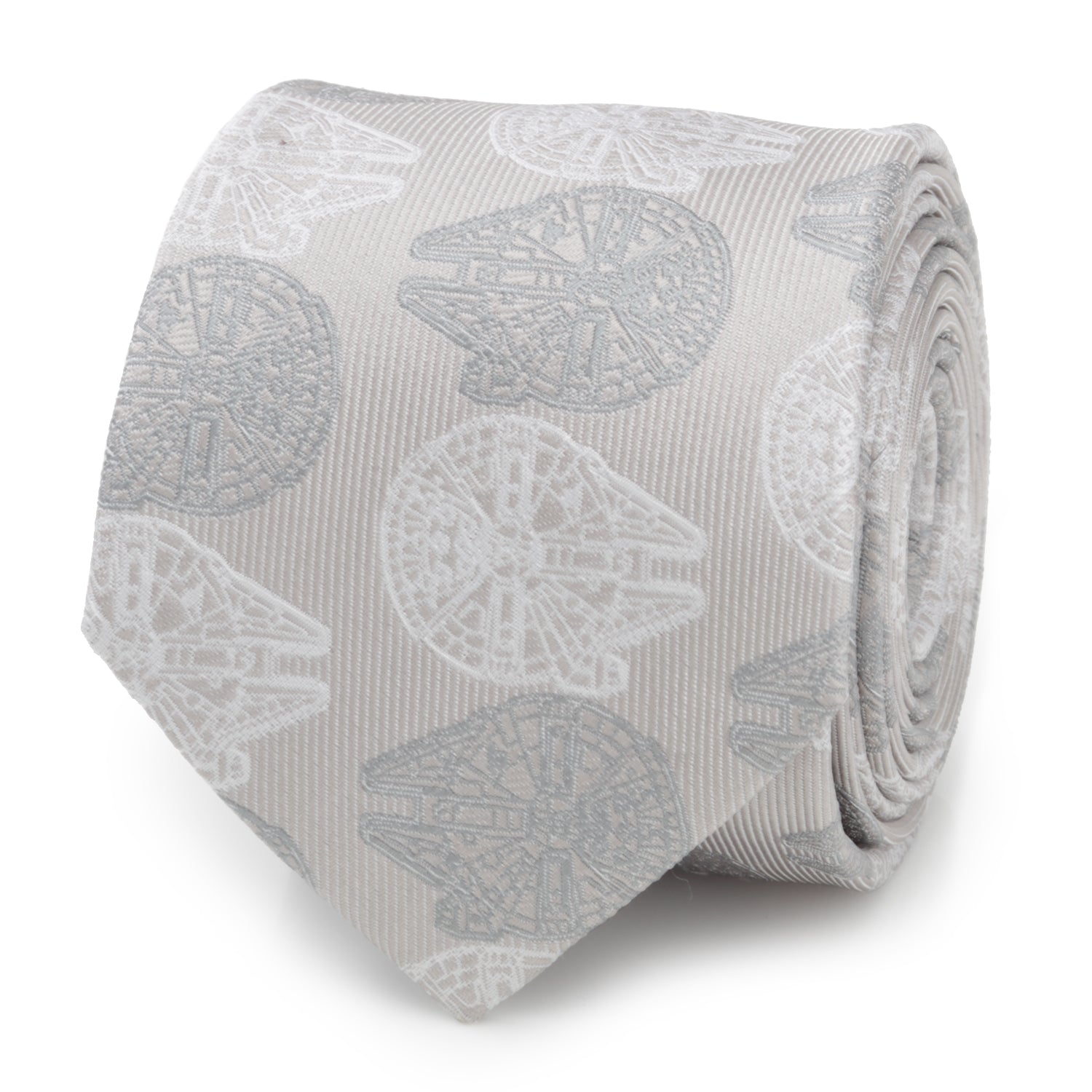Star Wars Millennium Falcon White and Gray Checkered Tie DestGlow