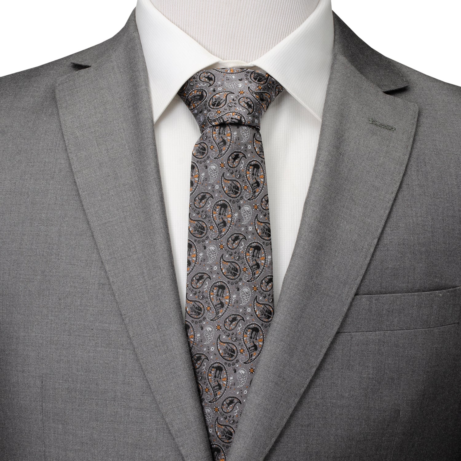 Star Wars Battle of Hoth Paisley Gray Tie by Cufflinks.com