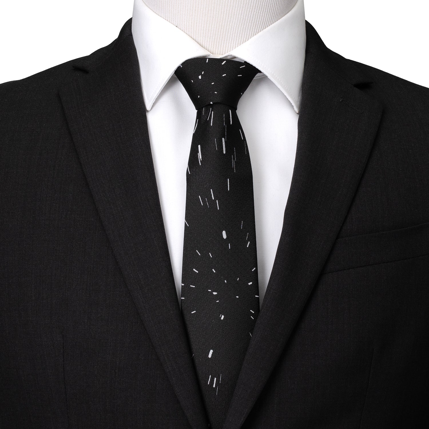 Star Wars Hyperspace Black Tie with Hidden Message DestGlow
