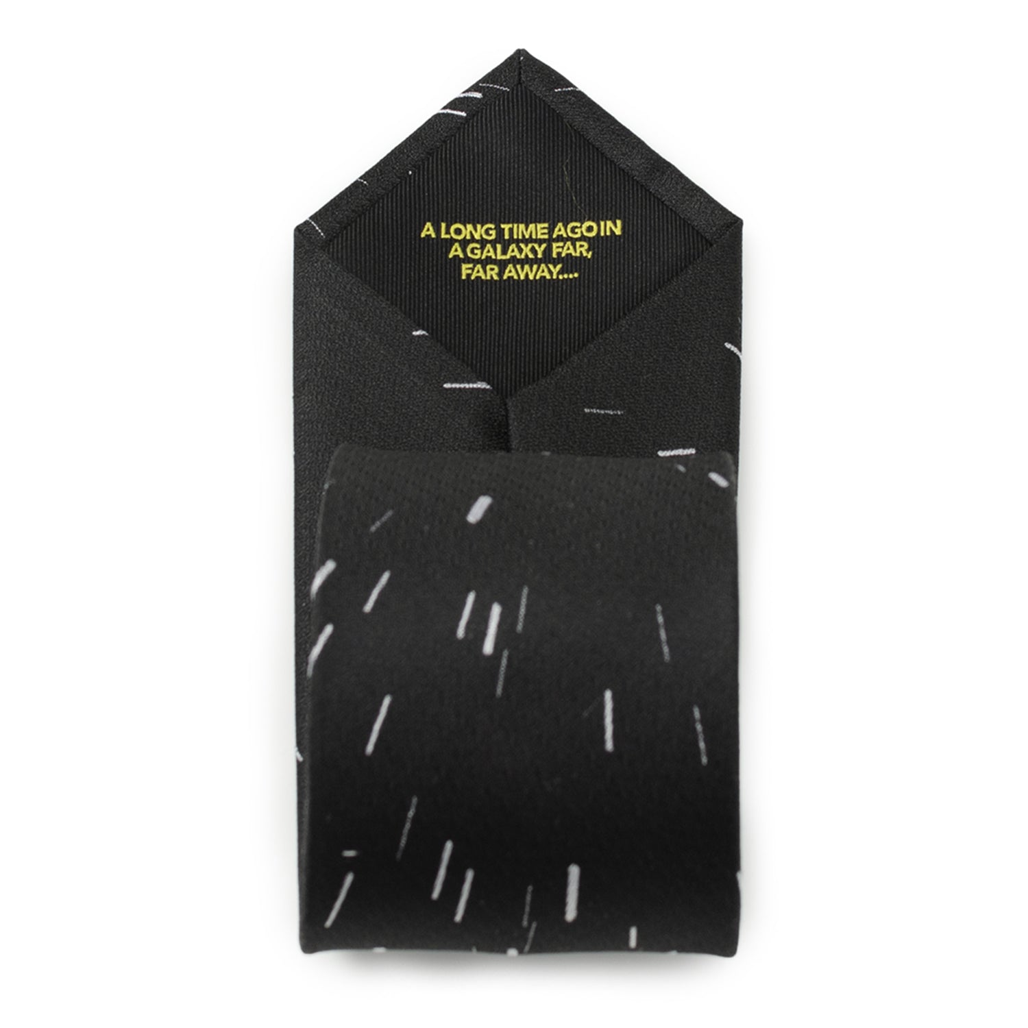 Star Wars Hyperspace Black Tie with Hidden Message DestGlow