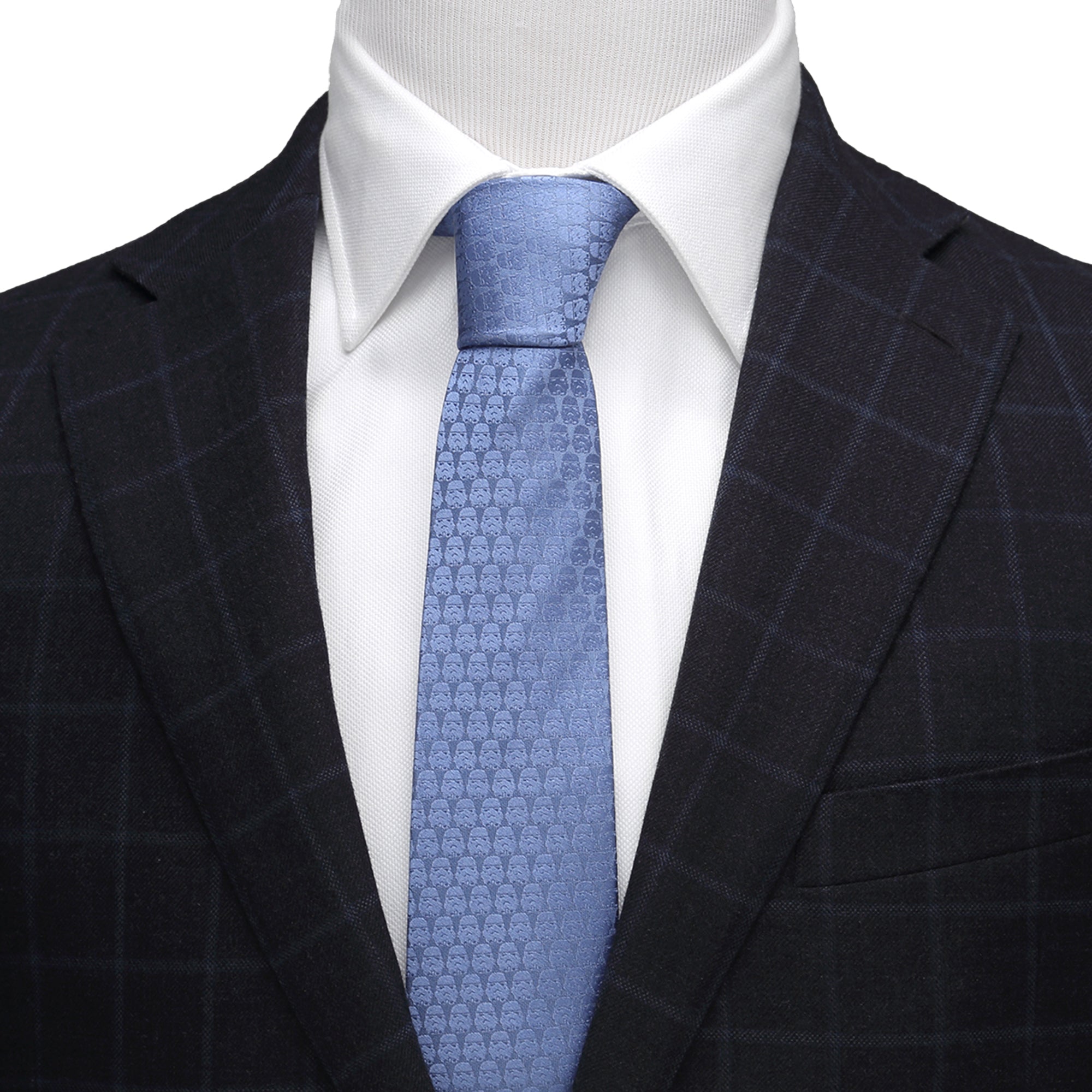 Star Wars Darth Vader and Stormtroopers Imperial Force Blue Tie by Cufflinks.com