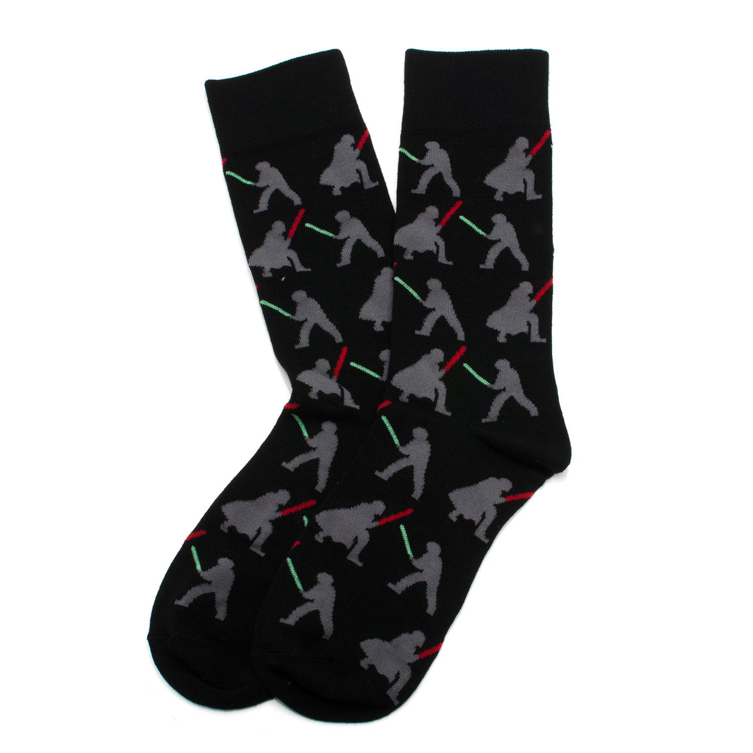 Star Wars LIGHTSABER Battle Dress Socks and Darth Vader Lapel Pin Gift Set by Cufflinks.com