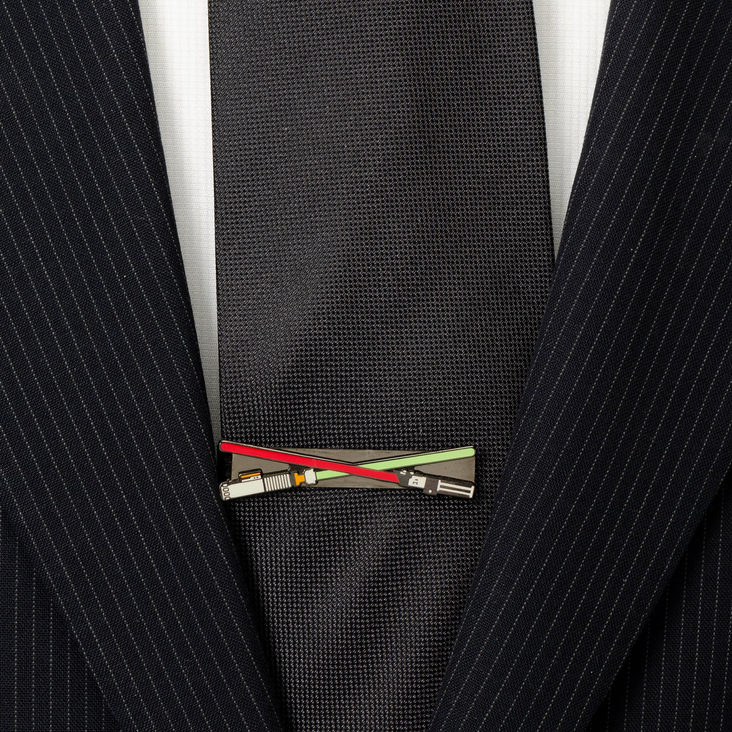 Star Wars Darth Vader and Luke Skywalker LIGHTSABER Battle Tie Bar by Cufflinks.com