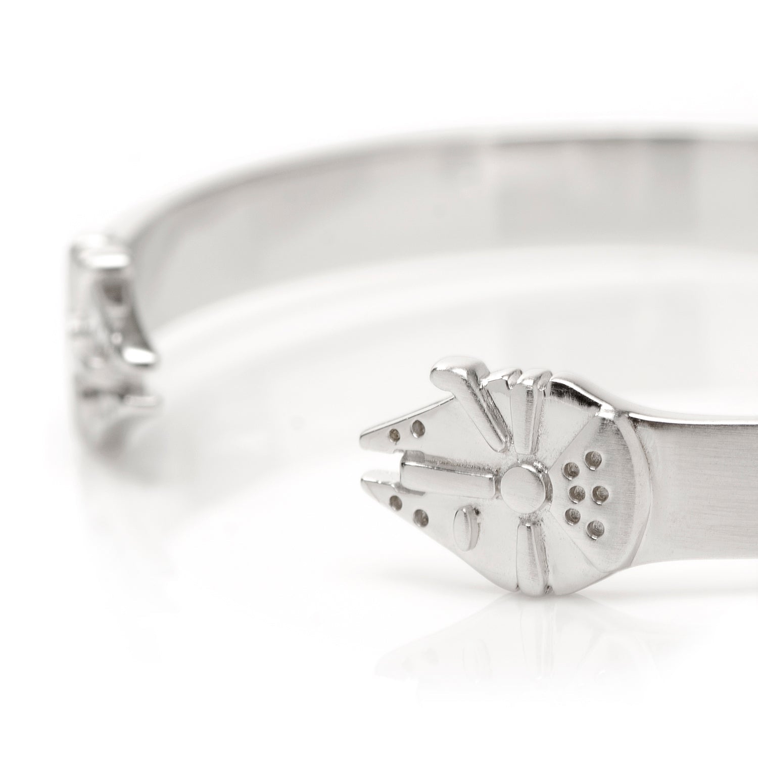 Star Wars Millennium Falcon Stainless Steel Cuff Bracelet by Cufflinks.com