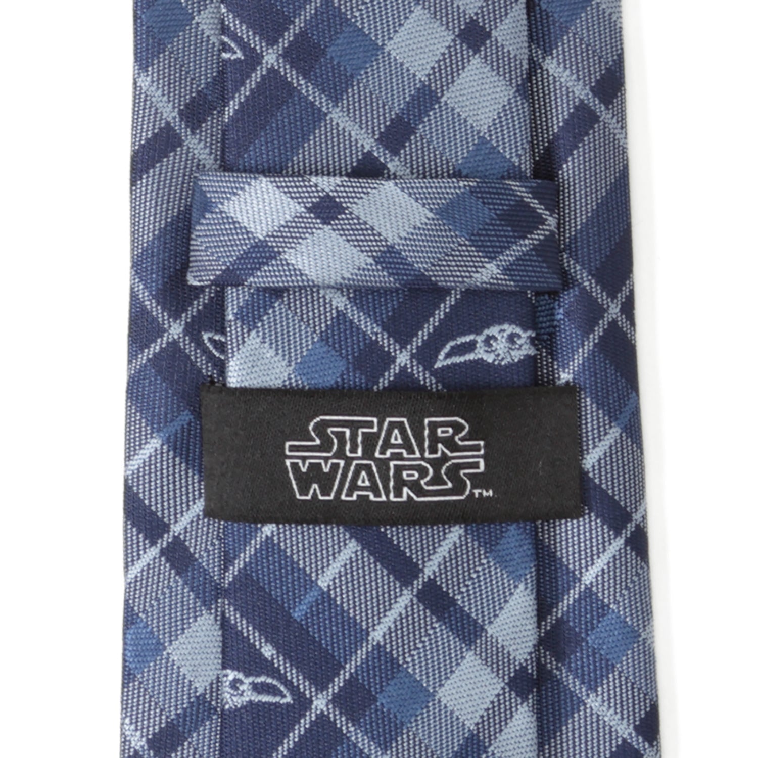 Star Wars Grogu Blue Plaid Tie DestGlow