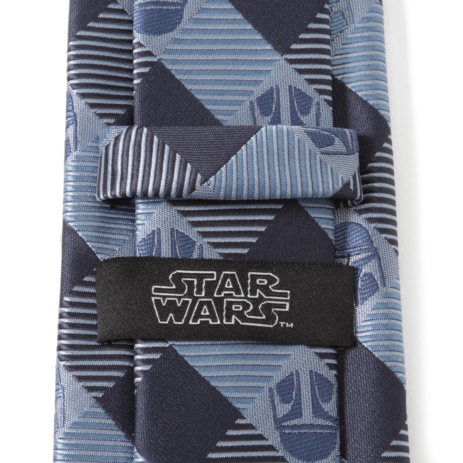 Star Wars Mandalorian Blue and Black Plaid Tie by Cufflinks.com