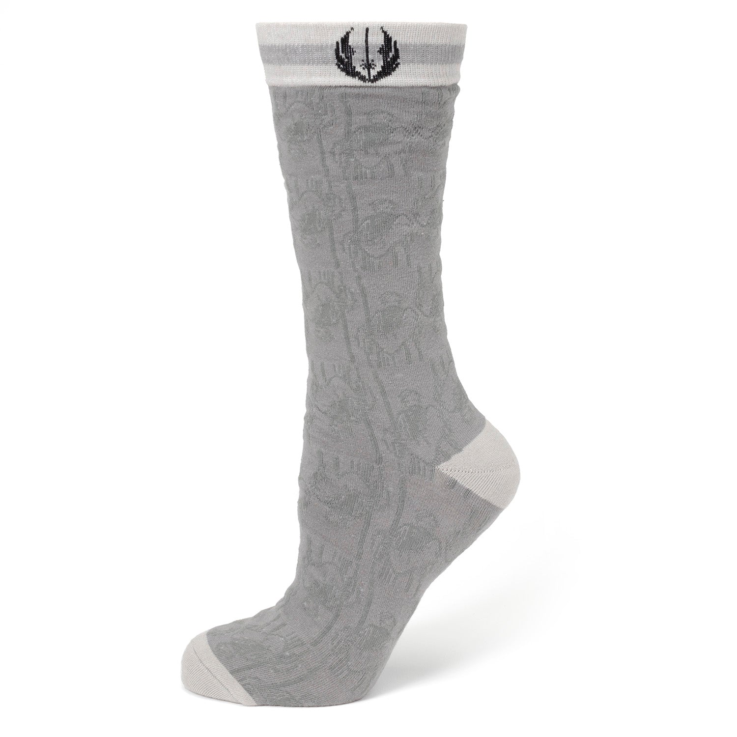Star Wars Obi-Wan Kenobi Gray Socks and Lapel Pin Gift Set DestGlow