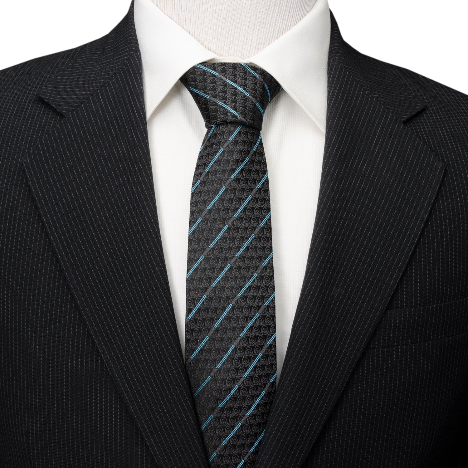 Star Wars Obi-Wan Kenobi LIGHTSABER Pattern Black Tie by Cufflinks.com