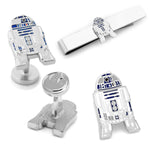 Star Wars R2-D2 Cufflinks, Lapel Pin, and Tie Bar 3-Piece Gift Set