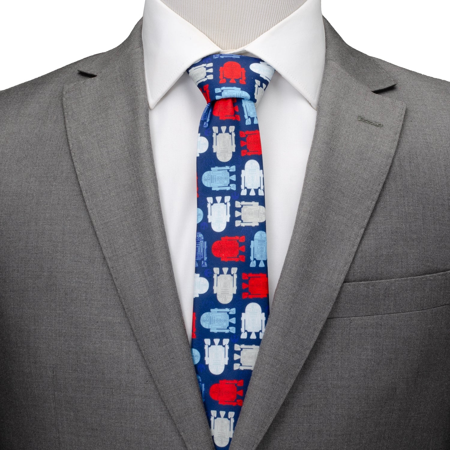 Star Wars R2-D2 Red, White, and Blue Tie by Cufflinks.com