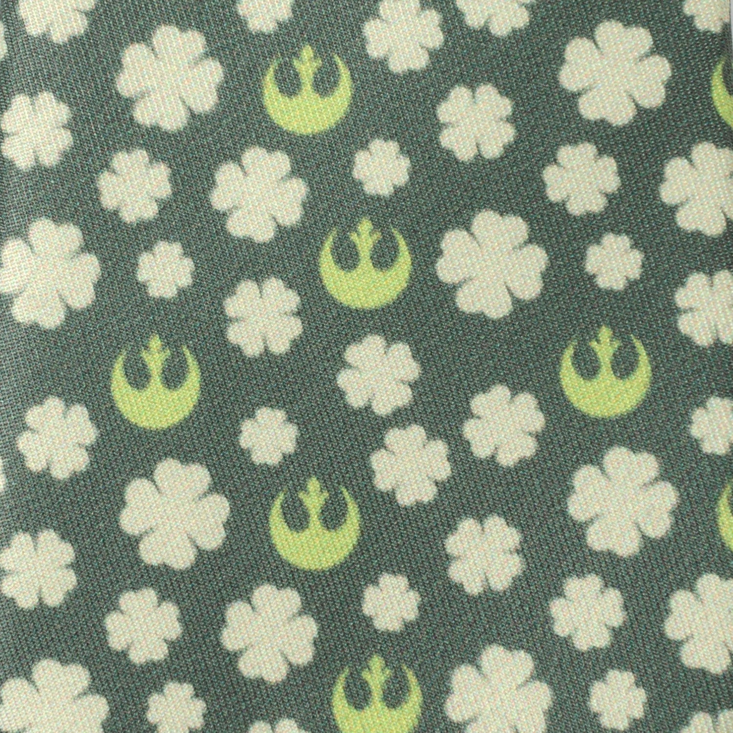 Star Wars Rebel Alliance Crest and Shamrock Green Tie by Cufflinks.com