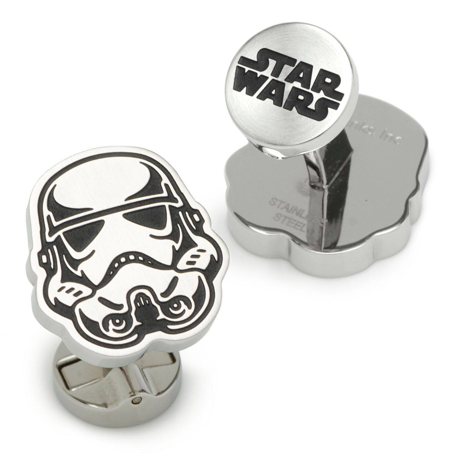 Star Wars Stormtrooper Stainless Steel Cufflinks by Cufflinks.com