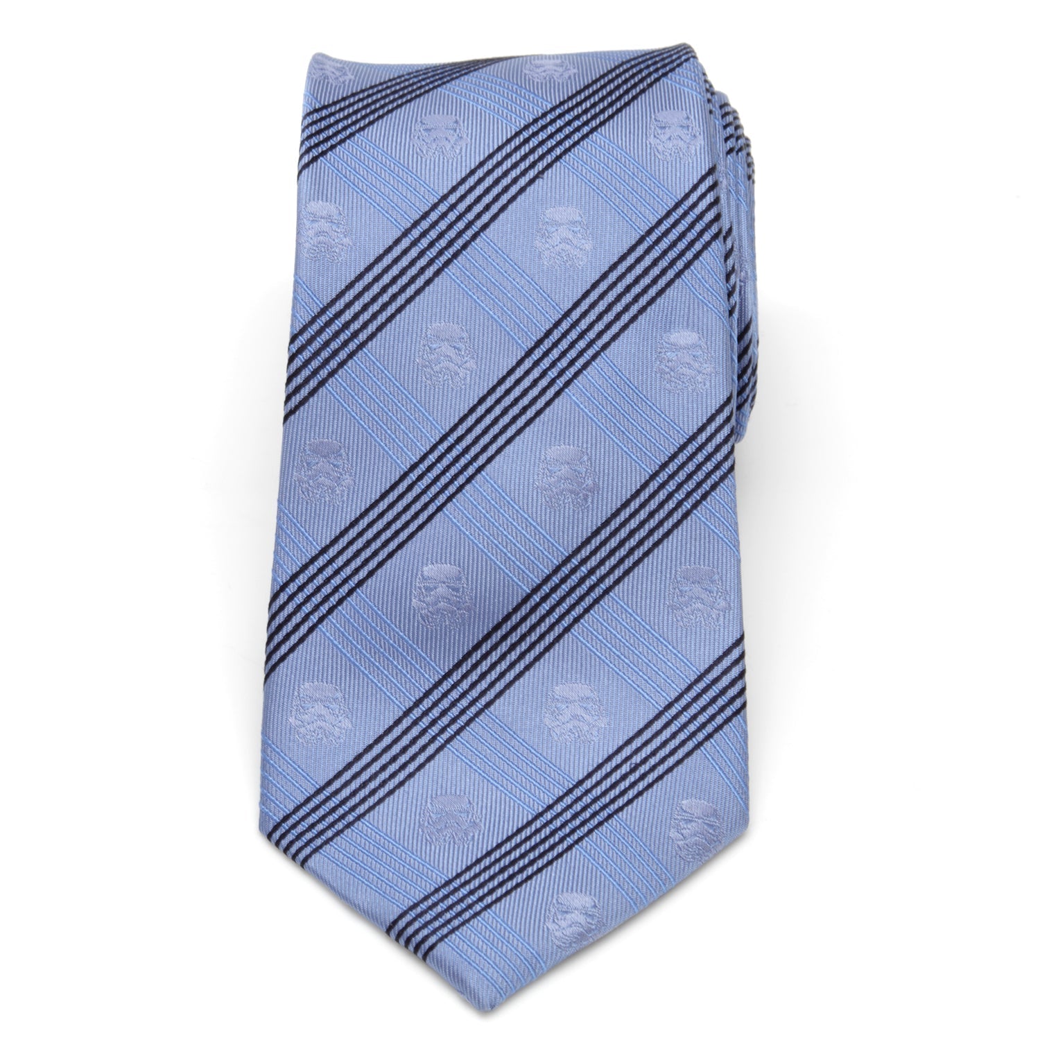 Star Wars Stormtrooper Blue Plaid Tie DestGlow