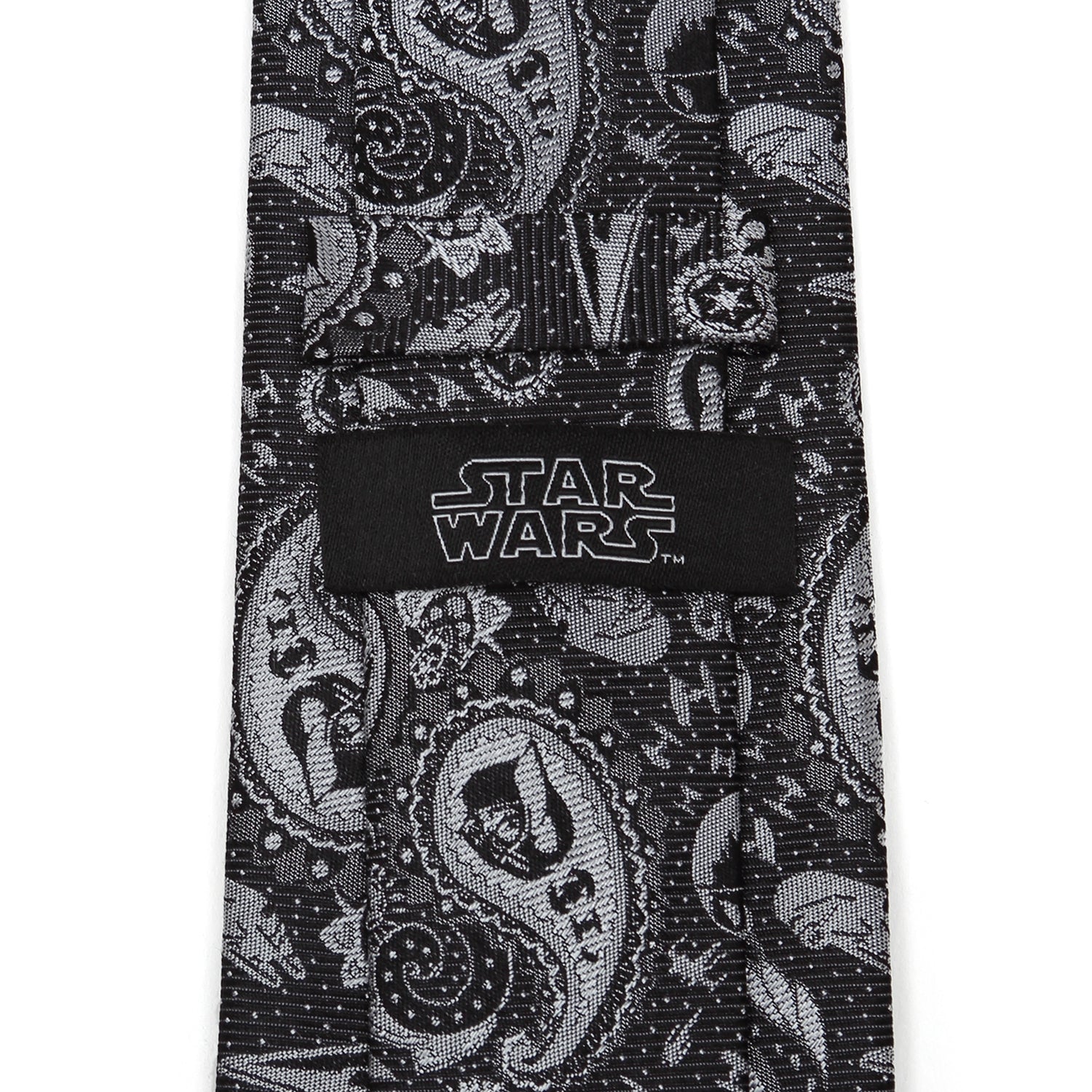 Star Wars Darth Vader Black and White Paisley Tie by Cufflinks.com