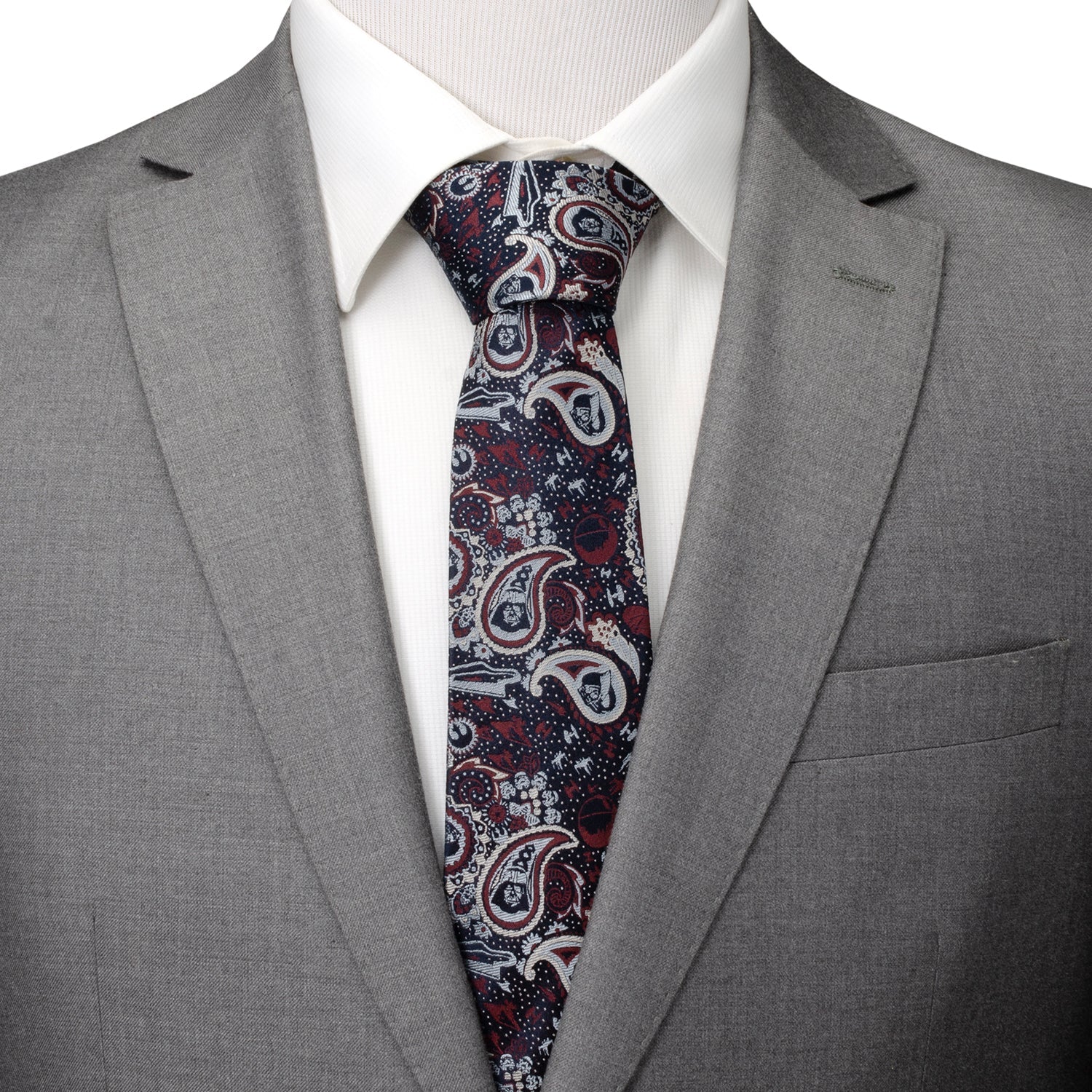 Star Wars Darth Vader Navy Multicolored Paisley Tie by Cufflinks.com