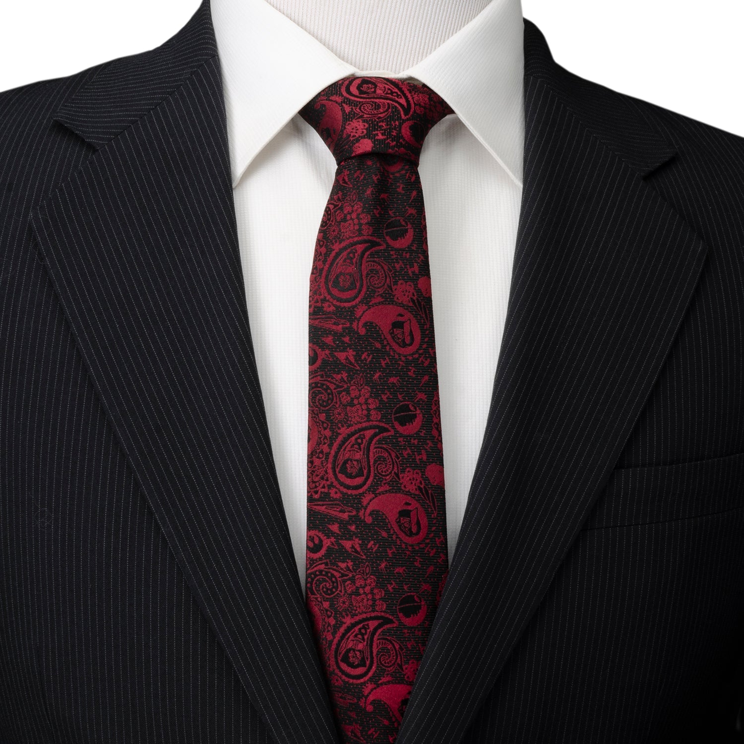 Star Wars Darth Vader Black and Red Paisley Tie by Cufflinks.com