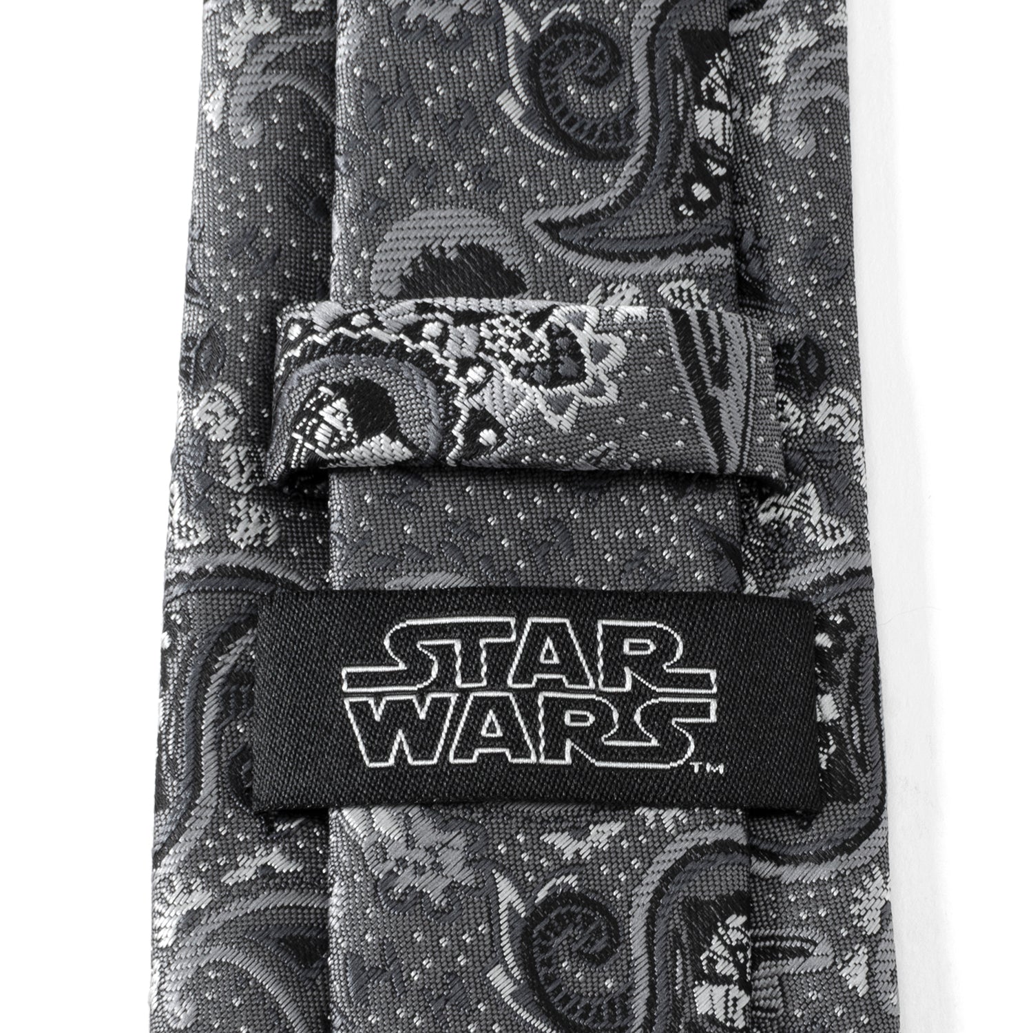 Star Wars Darth Vader Gray Paisley Tie by Cufflinks.com