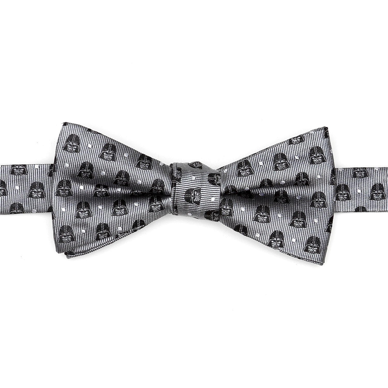 Star Wars Darth Vader Gray Polka Dot Bow Tie and Pocket Square Gift Set by Cufflinks.com