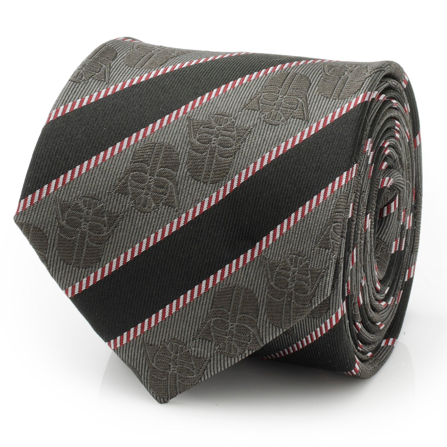 Star Wars Darth Vader Black and Gray Striped Tie by Cufflinks.com