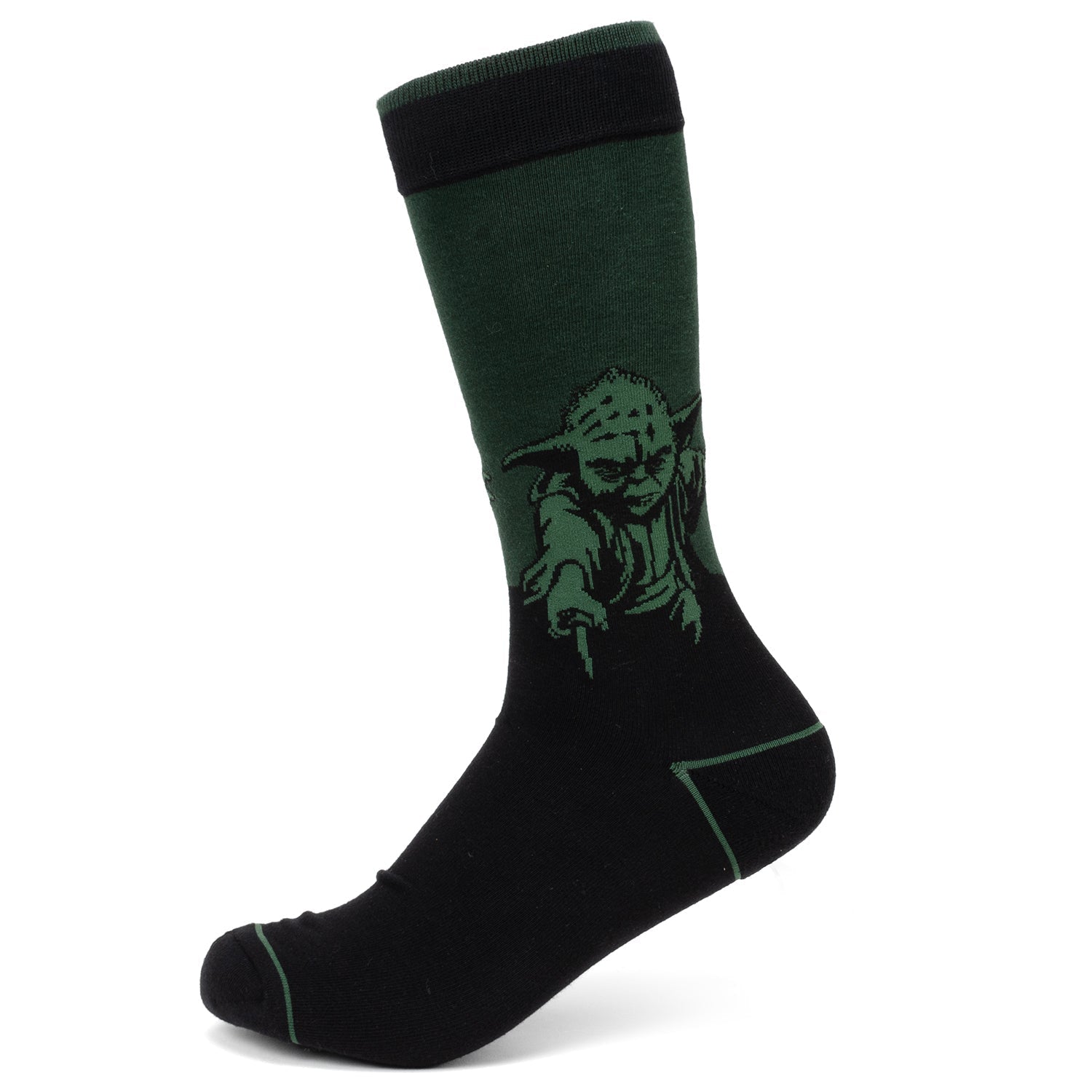 Star Wars Yoda Green Dress Socks and Jedi Order Crest Lapel Pin Gift Set DestGlow