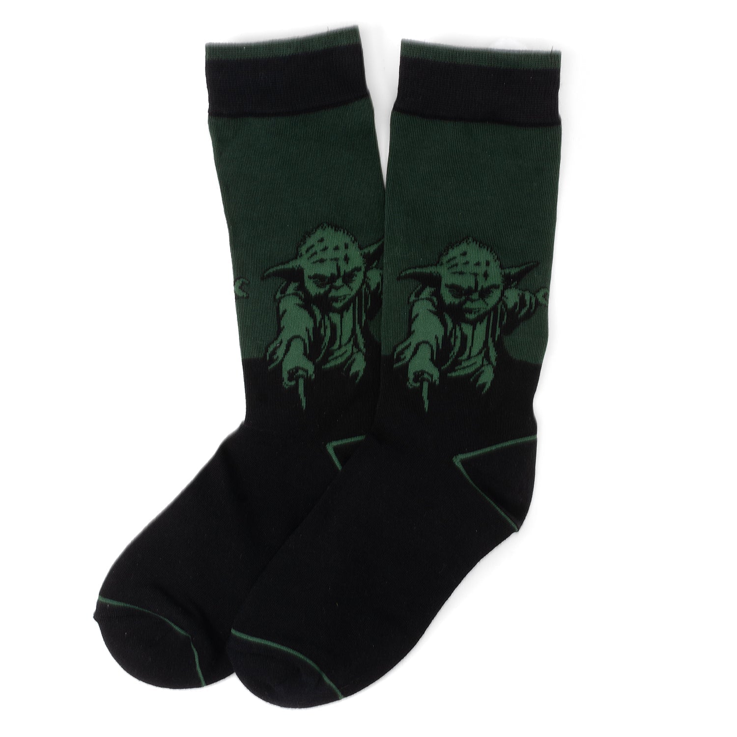 Star Wars Yoda Green Dress Socks and Jedi Order Crest Lapel Pin Gift Set DestGlow