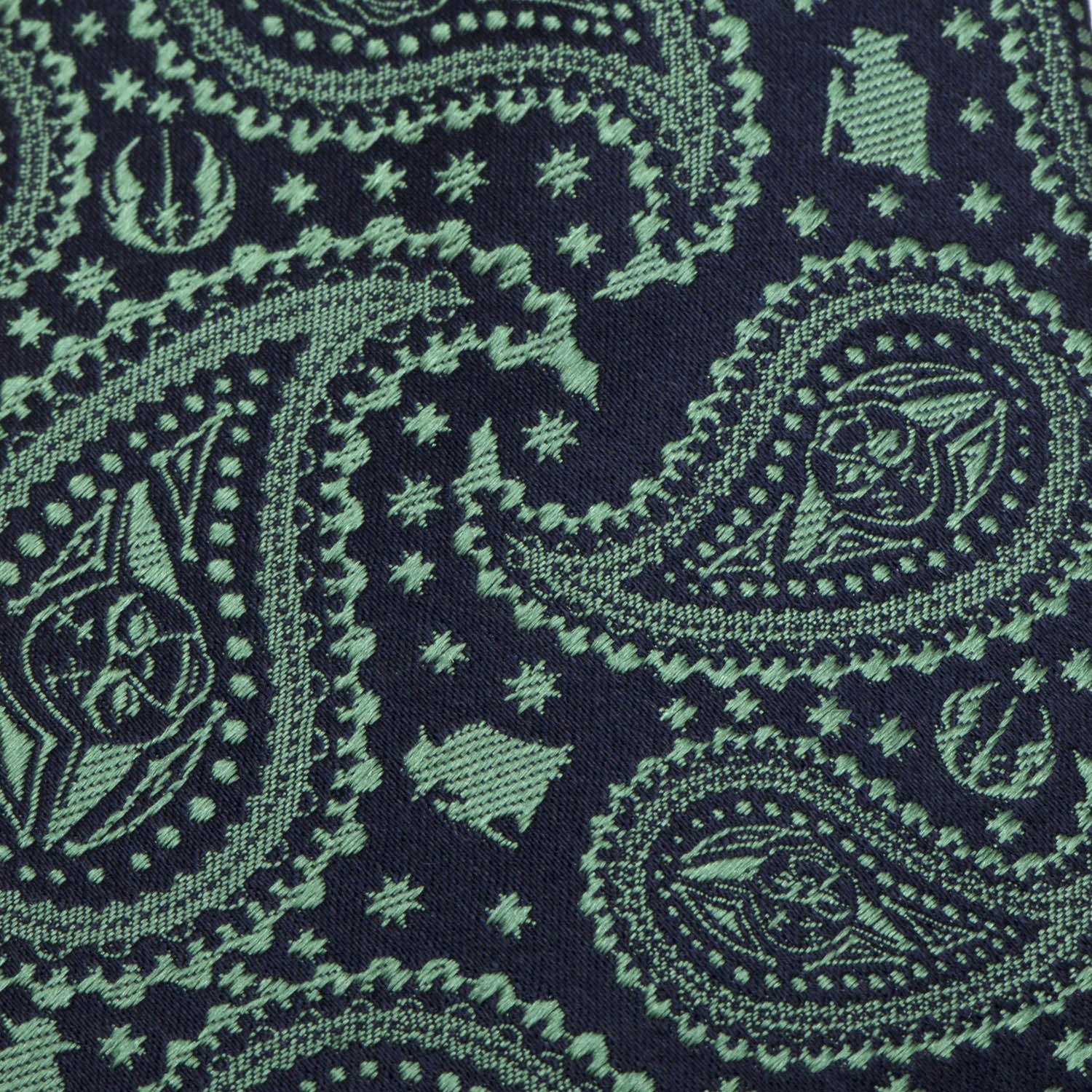 Star Wars Yoda Green and Blue Paisley Tie by Cufflinks.com