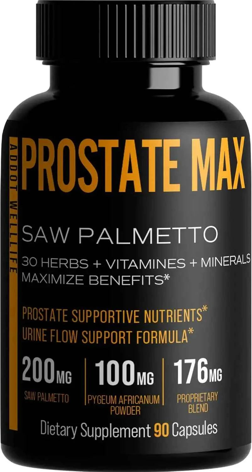 With Saw Palmetto and 30 Powerful Herbal Extracts, Minerals and Vitamins to Maximize Prostate Health, 90 Capsules