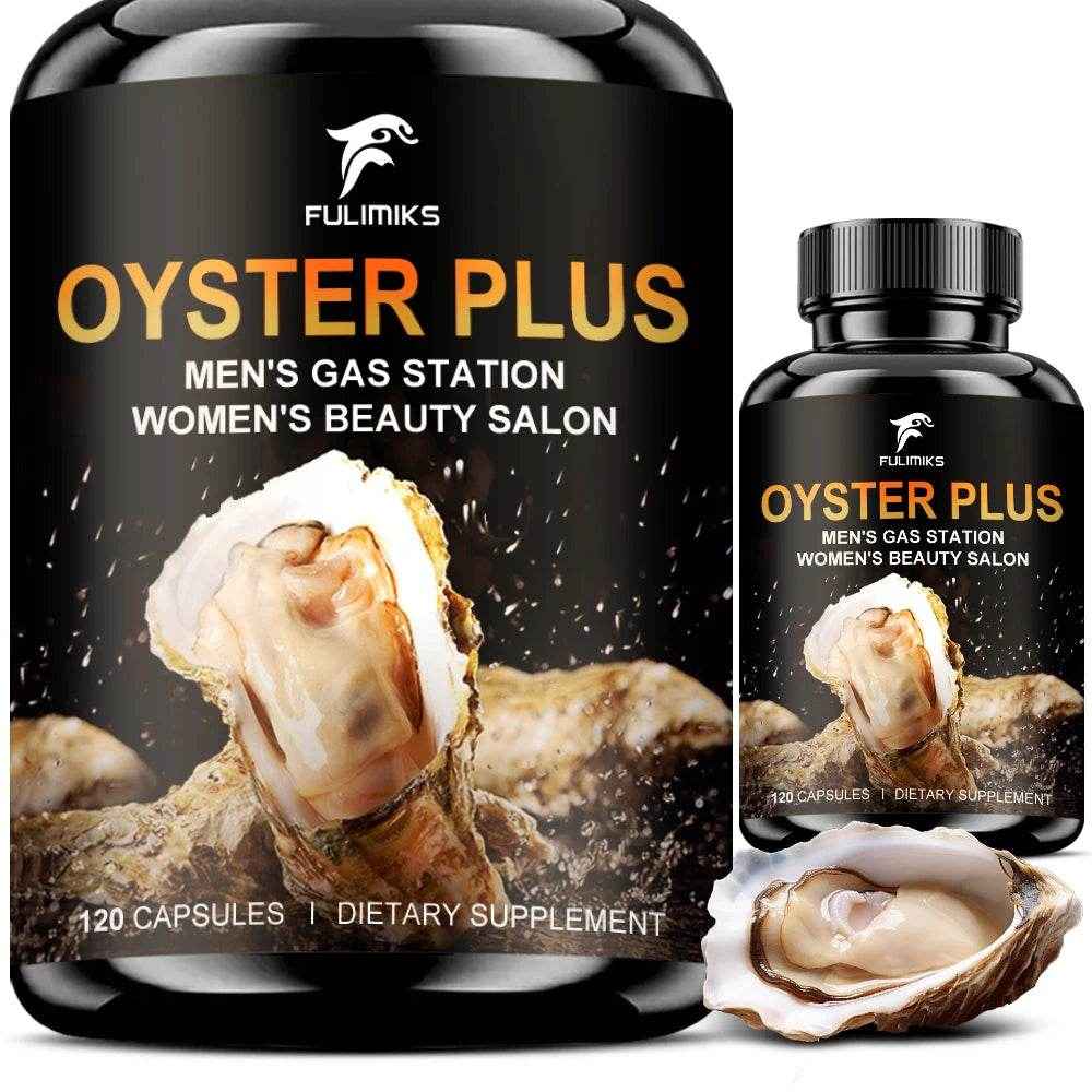 Oyster Plus Supplement, Energy and Vitality Daily Supplement, Powerful Oyster Extract, Provides Drive & Wellness for Men & Women
