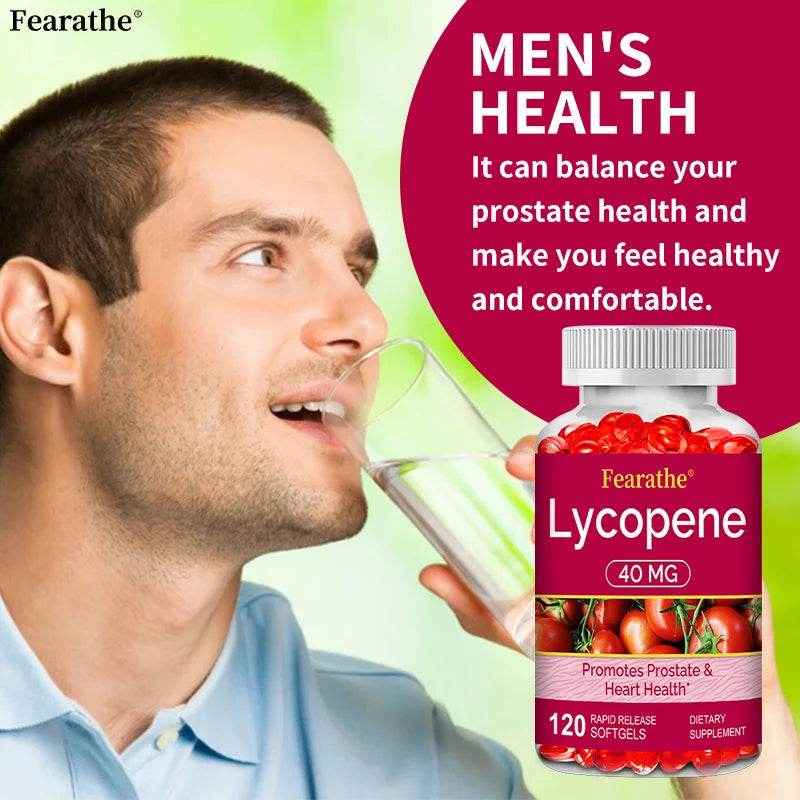 Lycopene 40 Mg Softgels - Promotes Prostate Health, Supports Heart Health, Helps Neutralize Harmful Free Radicals